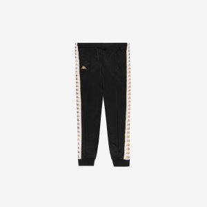 222 Banda Rastoria Slim Pants - Black Yellow Gold Rich White